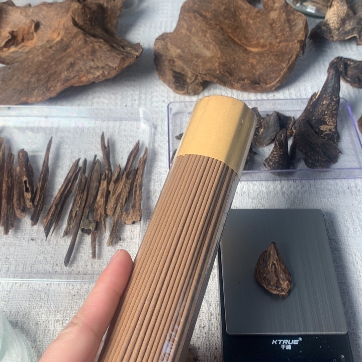 手**香港香沉水死鸡仔1.3g