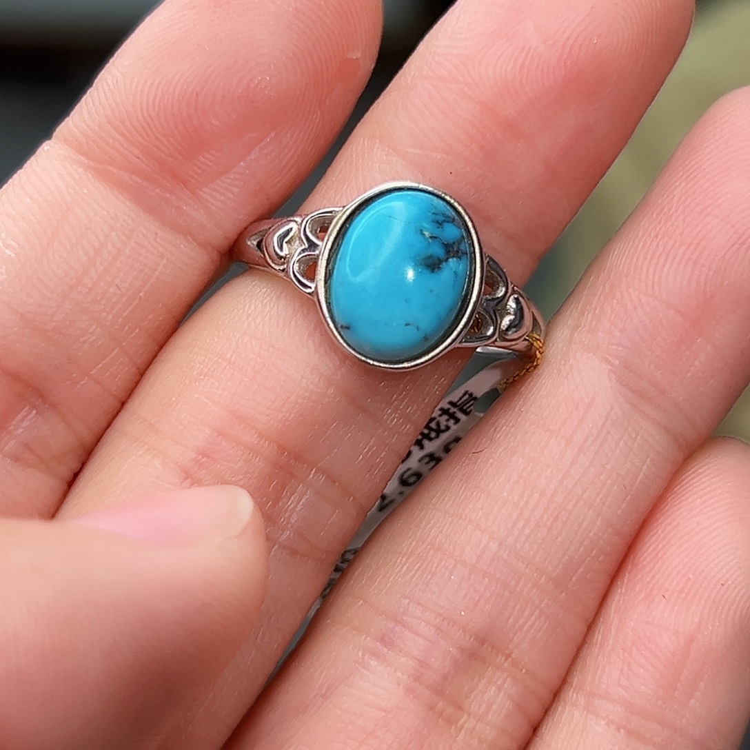 绿松石珠宝奇石银S925镶嵌