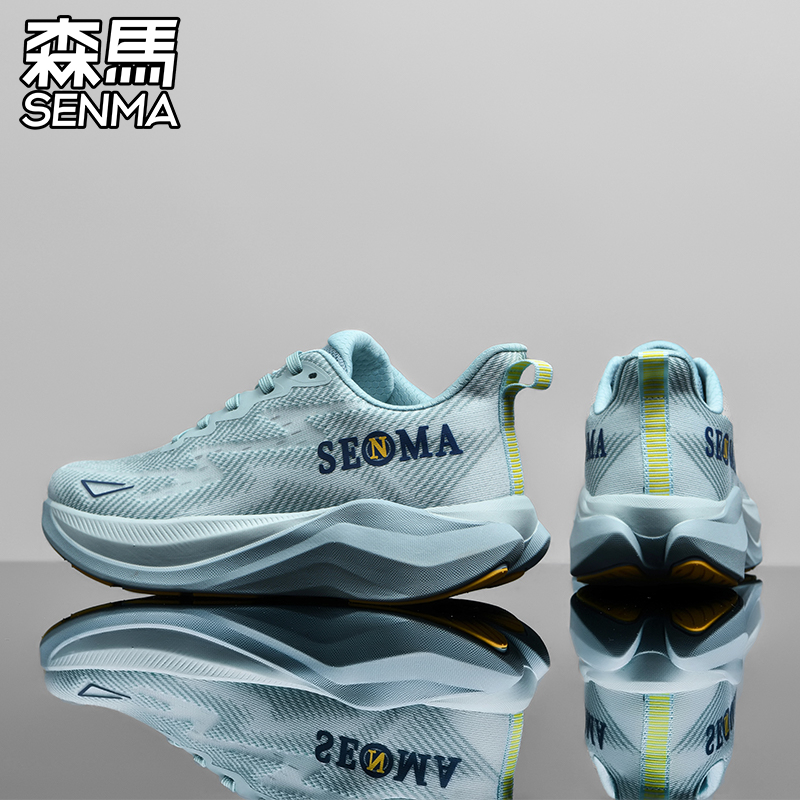 SENMA/森马夏季网面网纱跑步休闲透气百搭潮鞋运动情侣开车鞋防滑