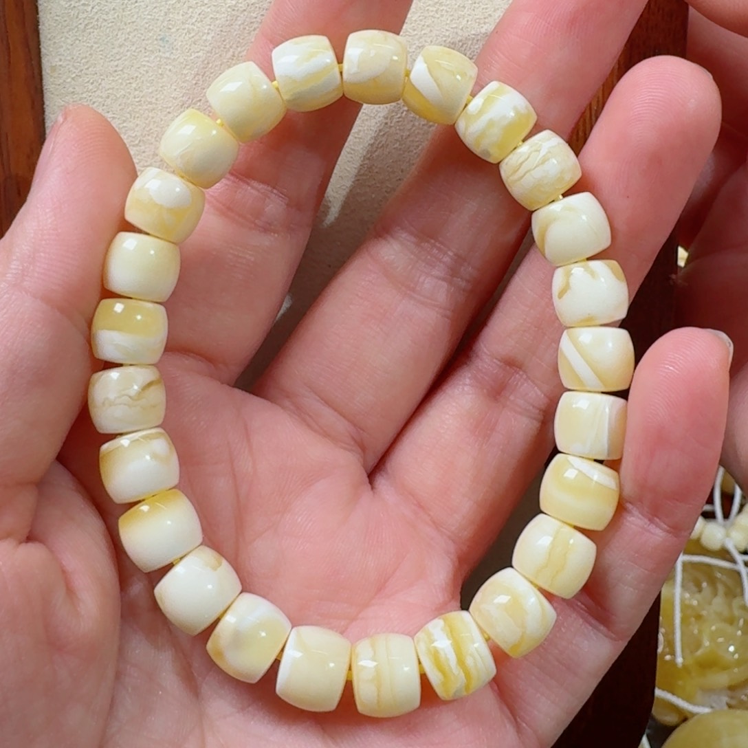 未镶嵌琥珀手链钓*翁蜜蜡手串