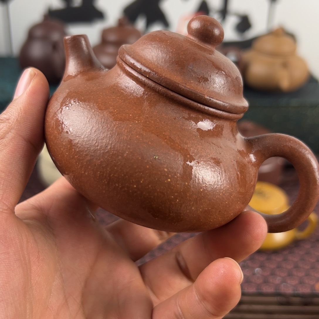 紫砂茶壶半手工容天