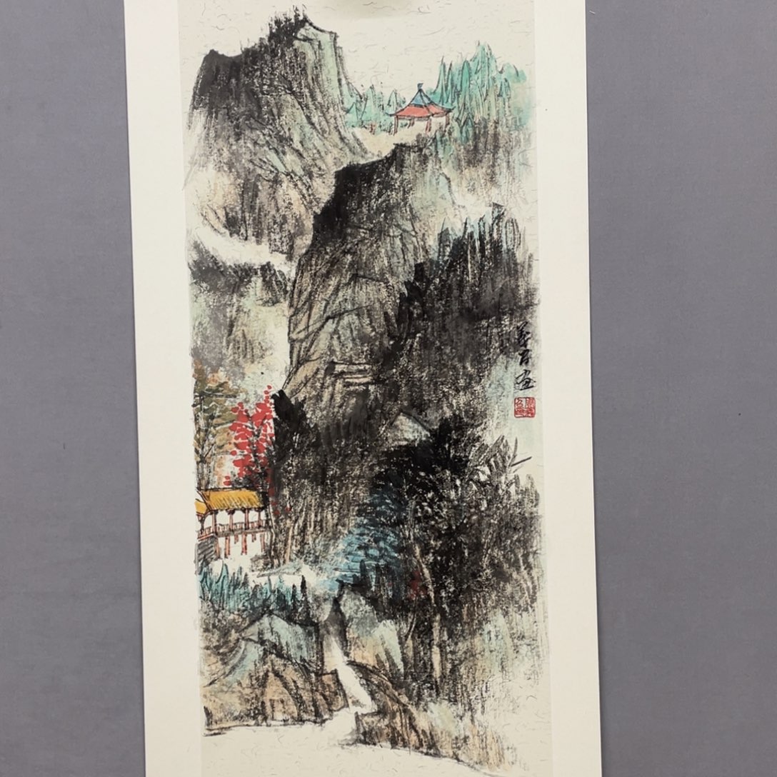 国画艺术家真人手绘