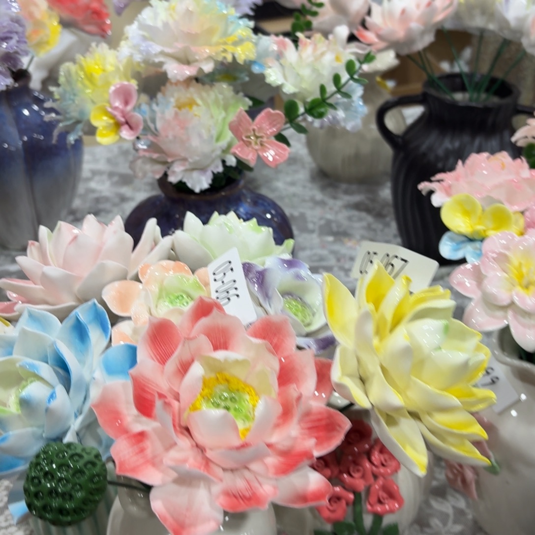 陶瓷花，20发货，退款拉黑566