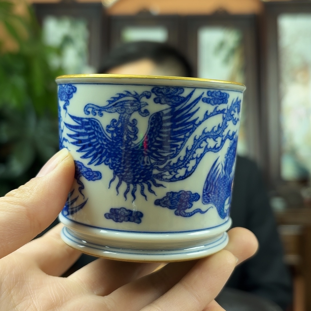 陶摆件景德镇陶瓷手工杯子