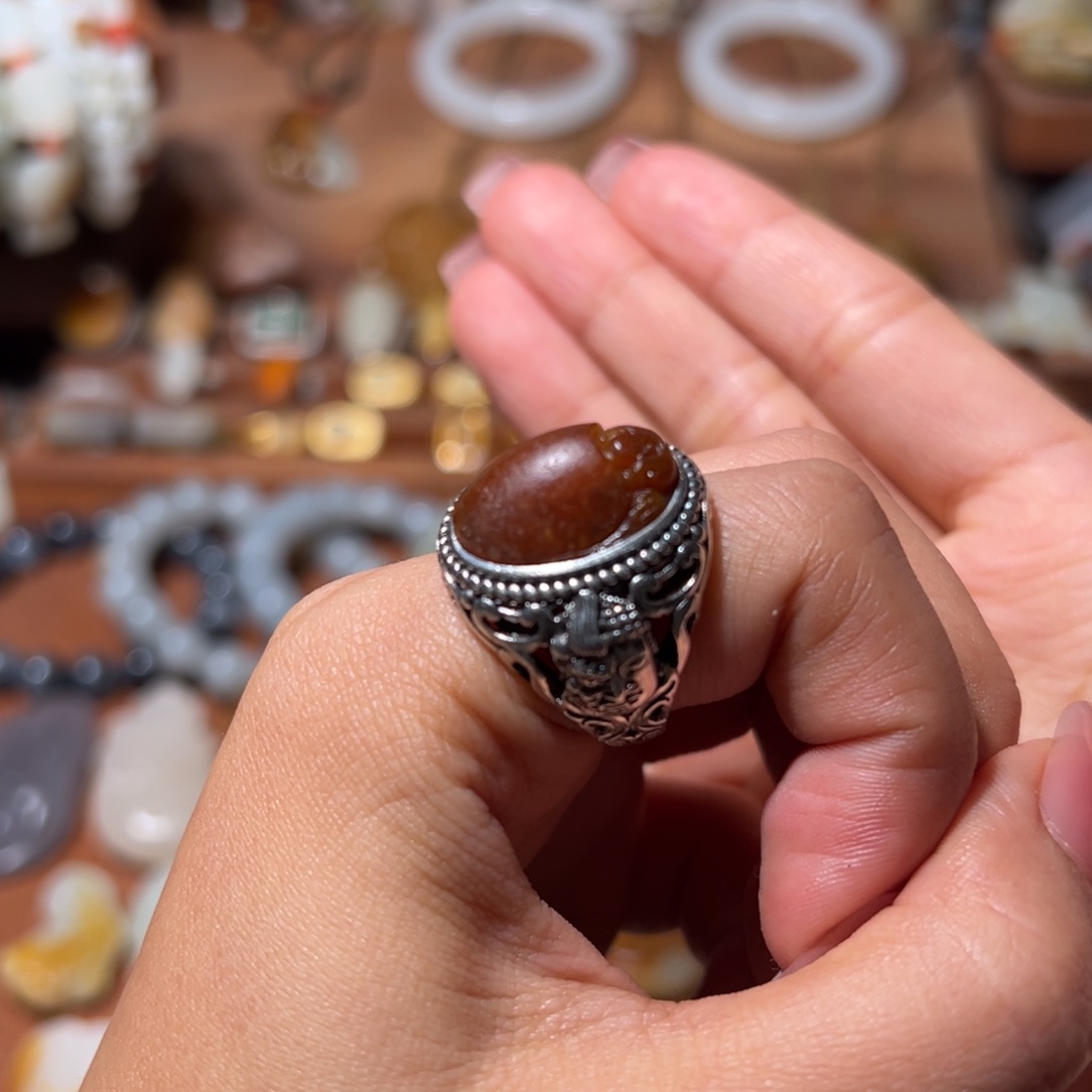 和田玉银S925镶嵌颈饰