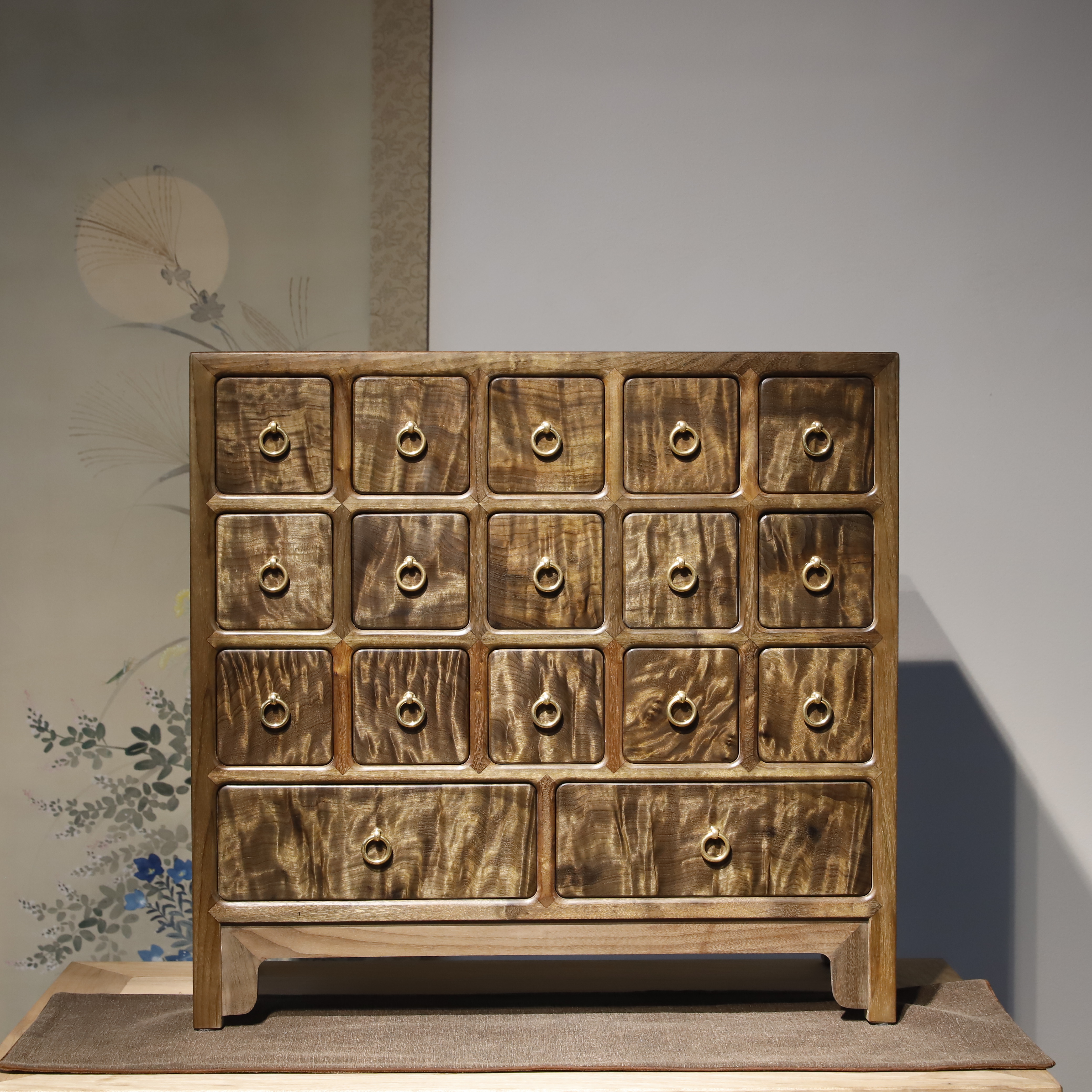 金丝楠阴沉多宝格药柜收纳柜57/54/26