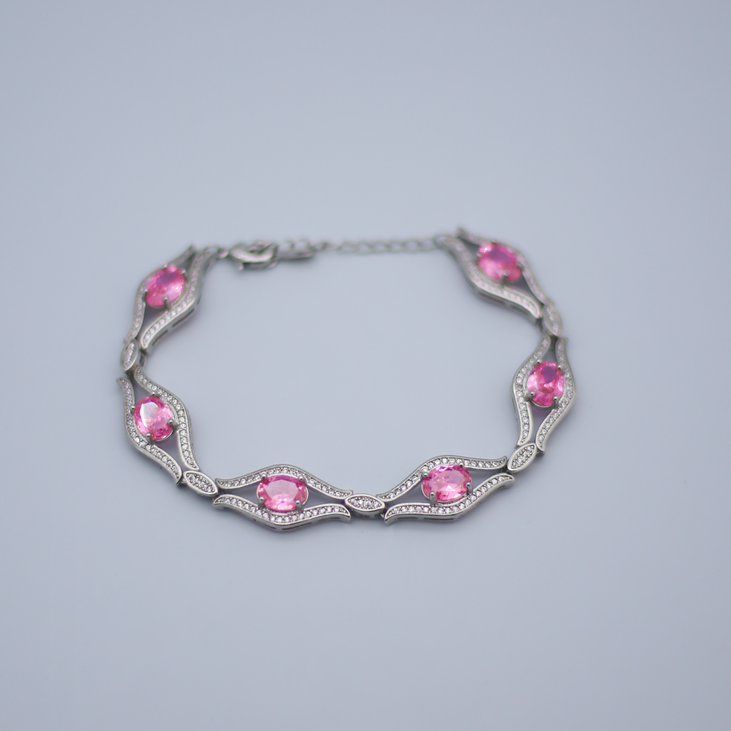 合金手链 【奢耀精选】轻奢时尚粉色手链JH 5833