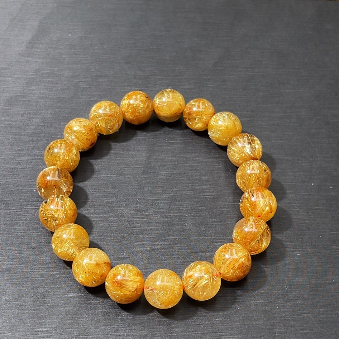 手串未镶嵌发晶钛晶