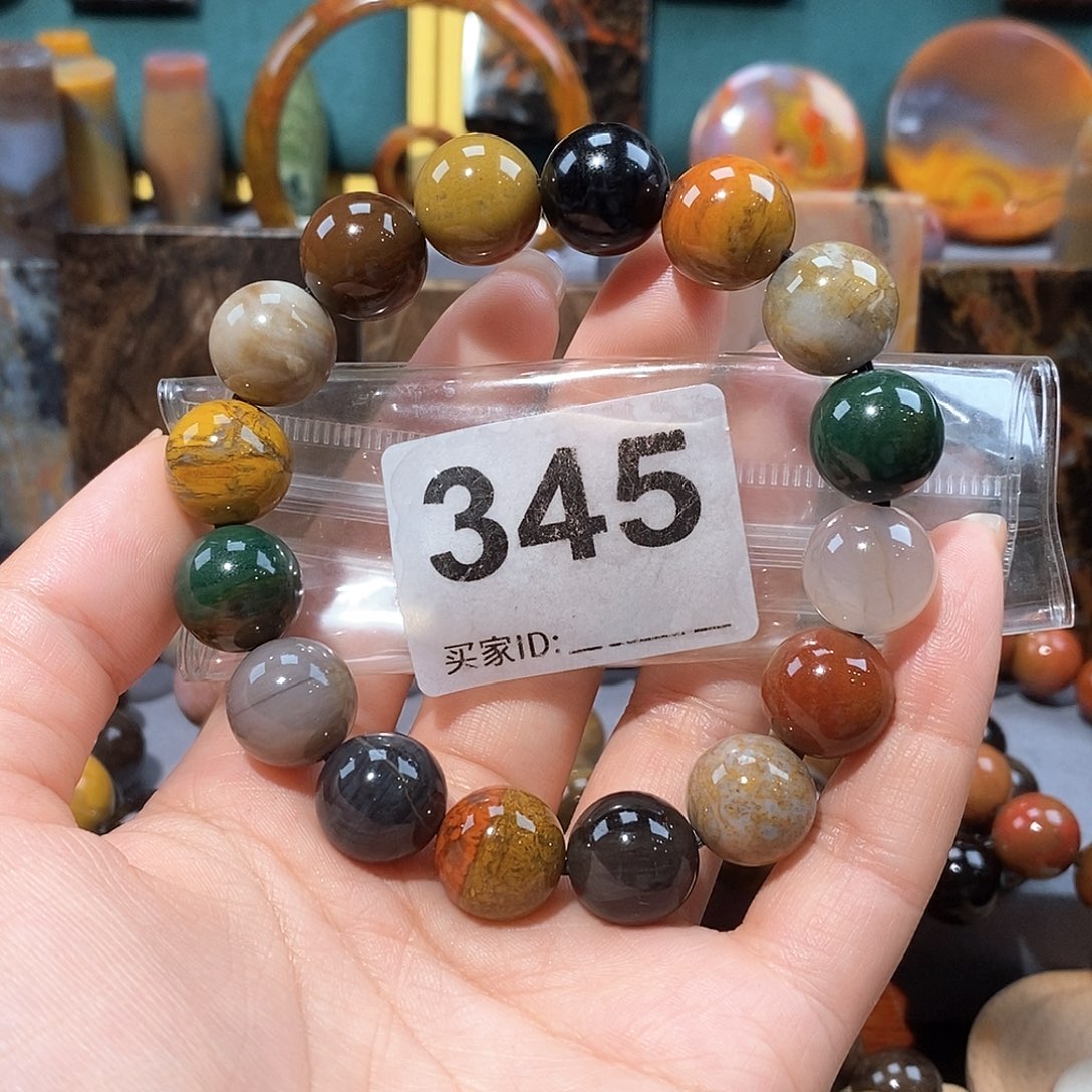 硅化玉天然北票硅化玉手串未镶嵌天然北票硅化玉手串