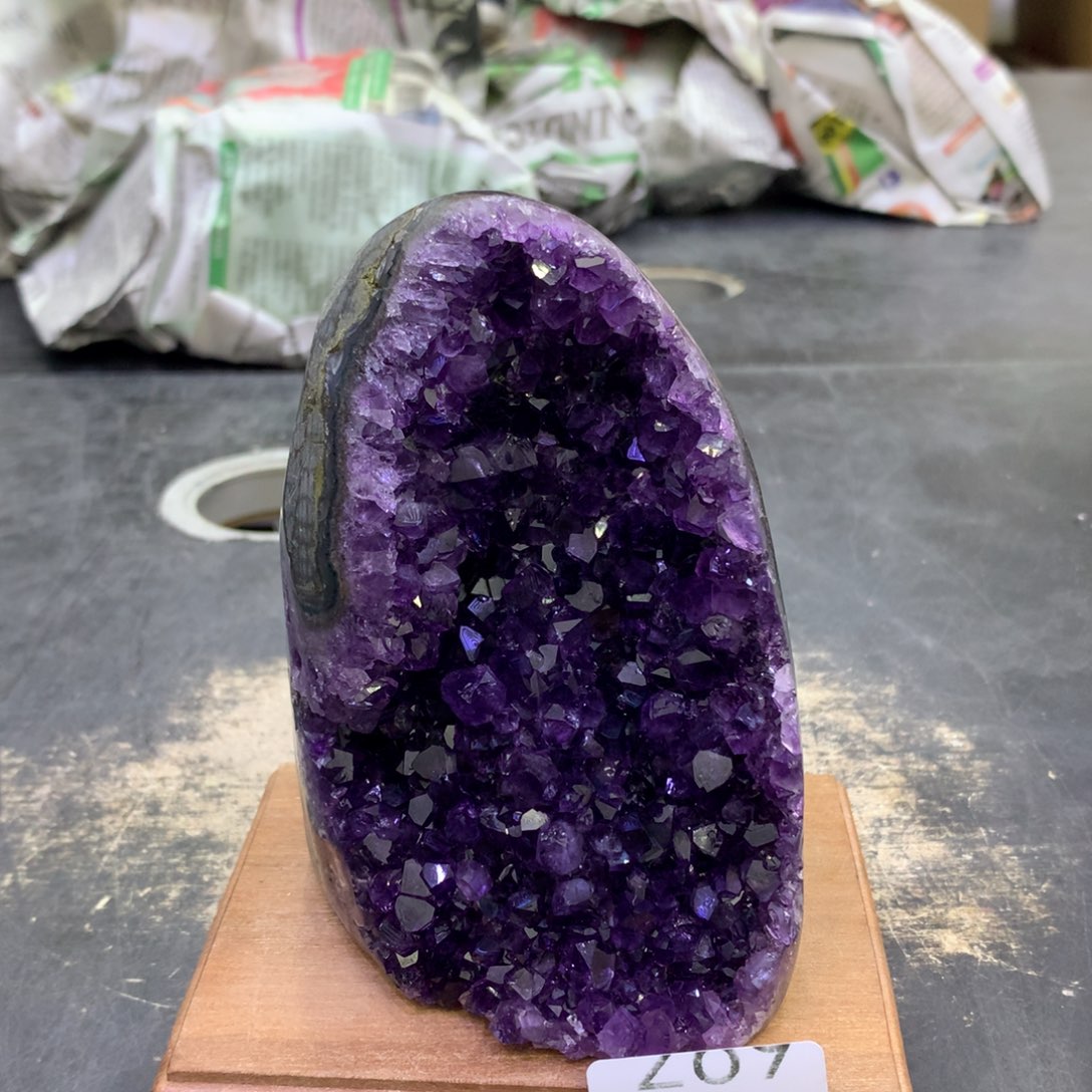 水晶摆件未镶嵌紫晶269