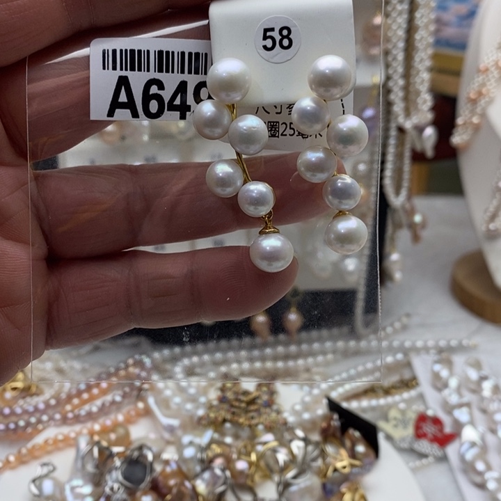 颈饰合金淡水珍珠649