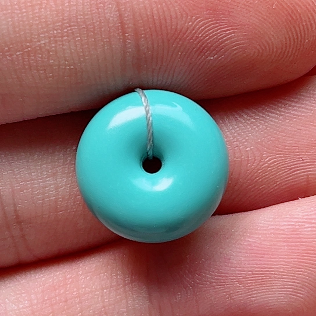 绿松石15平安扣未镶嵌