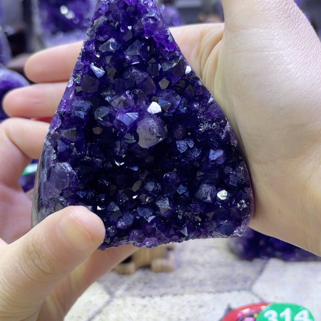 紫晶摆件未镶嵌紫水晶