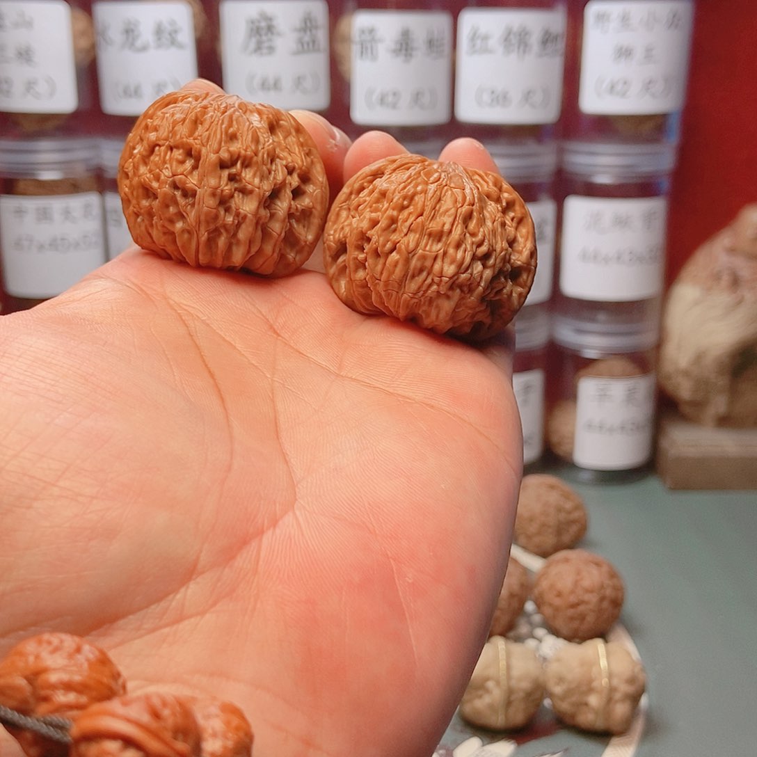文玩核桃把件41全品磨盘