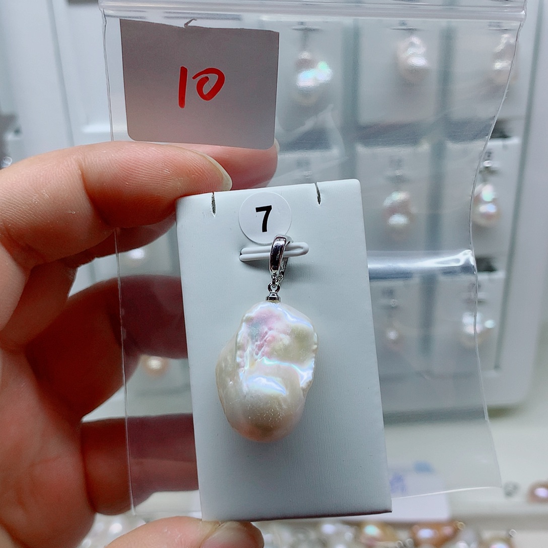 淡水珍珠合金吊坠(不含链)