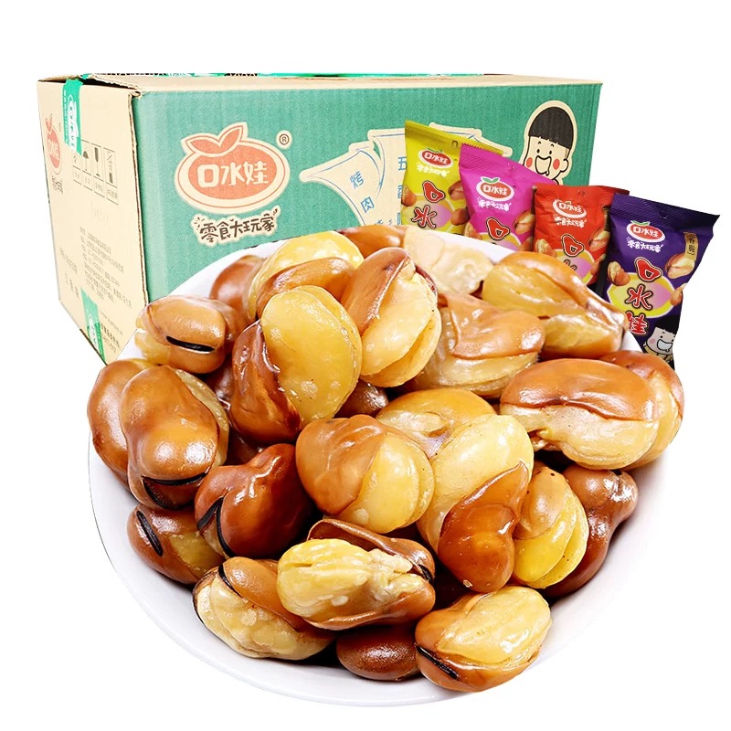 口水娃兰花豆5g蚕豆怪味豆牛肉味网红休闲即食小零食炒货追剧小吃