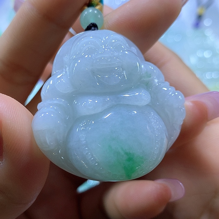 翡翠颈饰未镶嵌天然翡翠A货吊坠