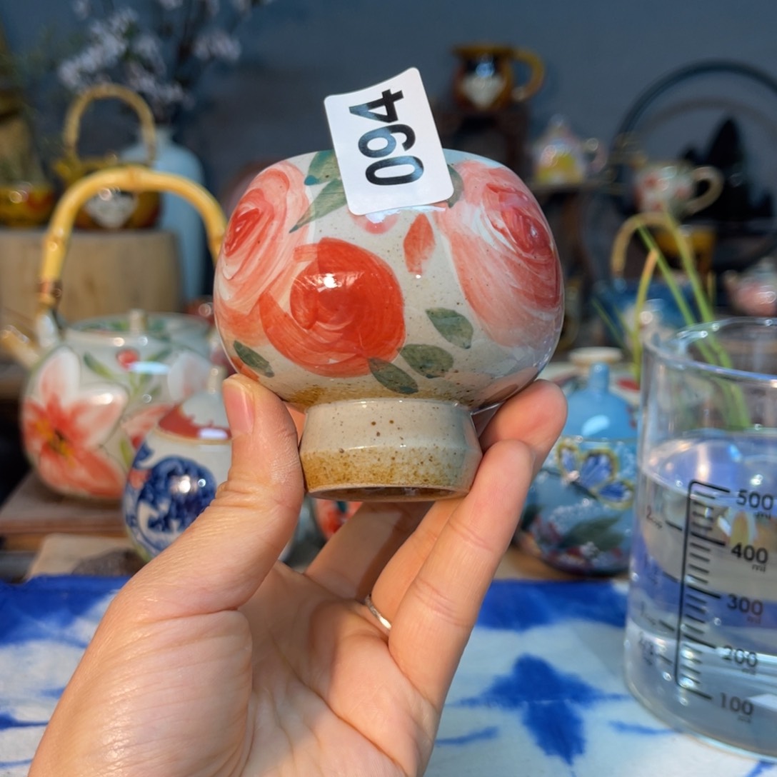 杯素浅陶瓷手工手绘