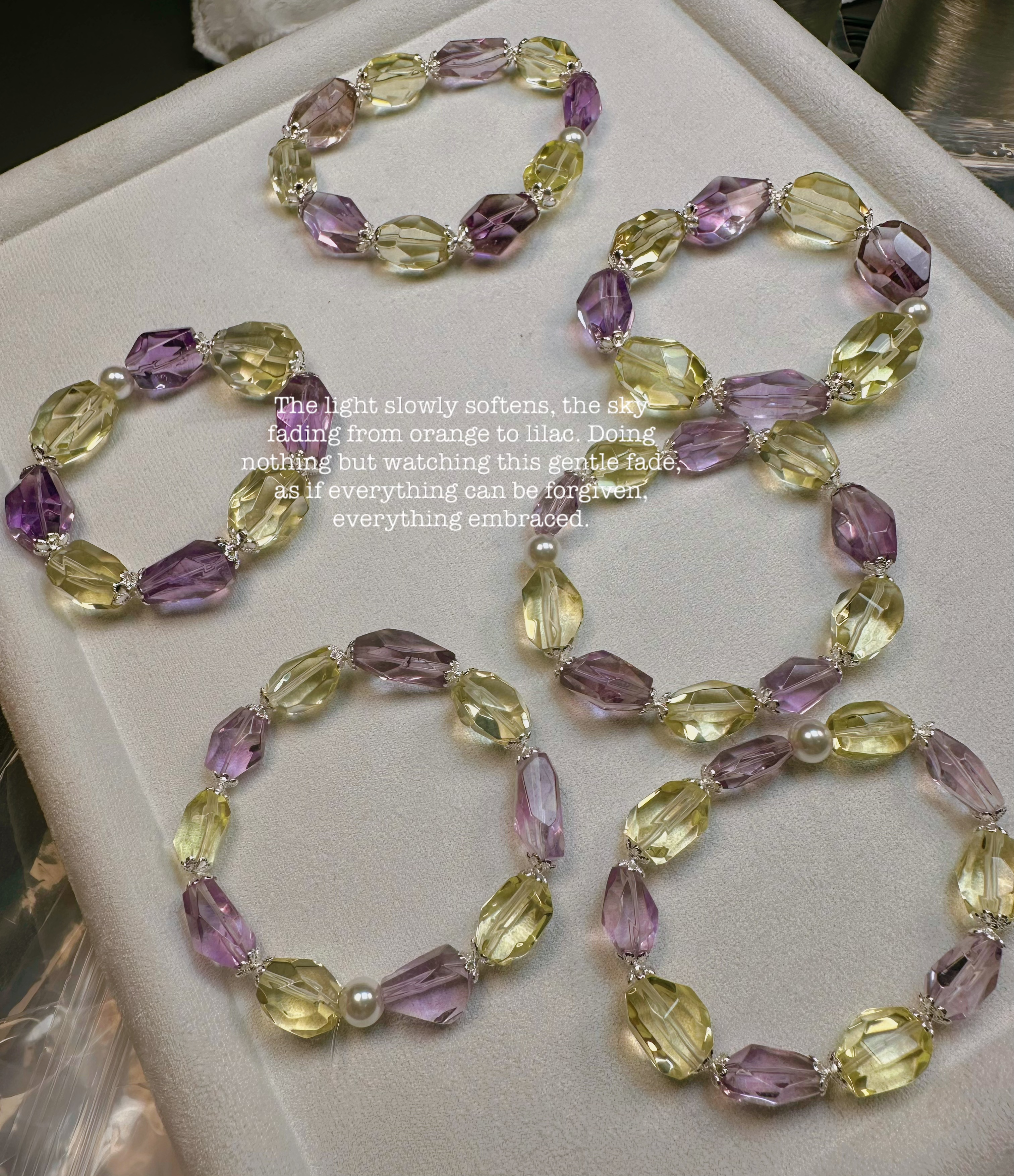 天然白水晶紫水晶黄水晶海蓝宝DIY多样性发一