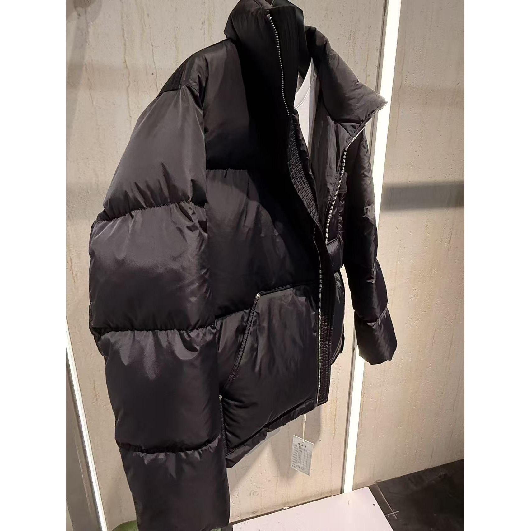 男装尾货 冬季黑色百搭羽绒服9816 