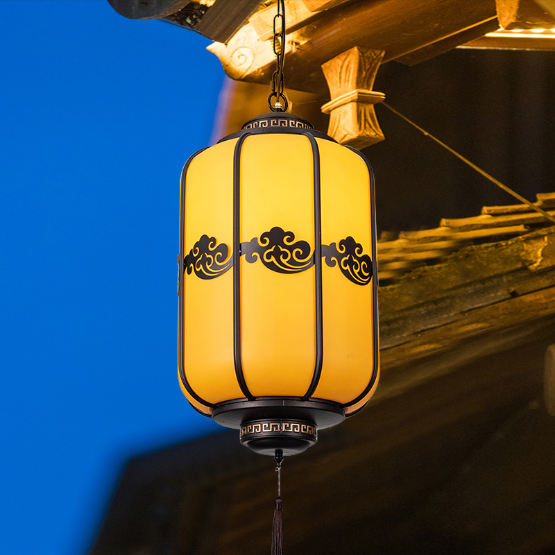 新中式户外庭院吊灯走廊防水灯笼阳光房大门别墅复古凉亭庭院灯