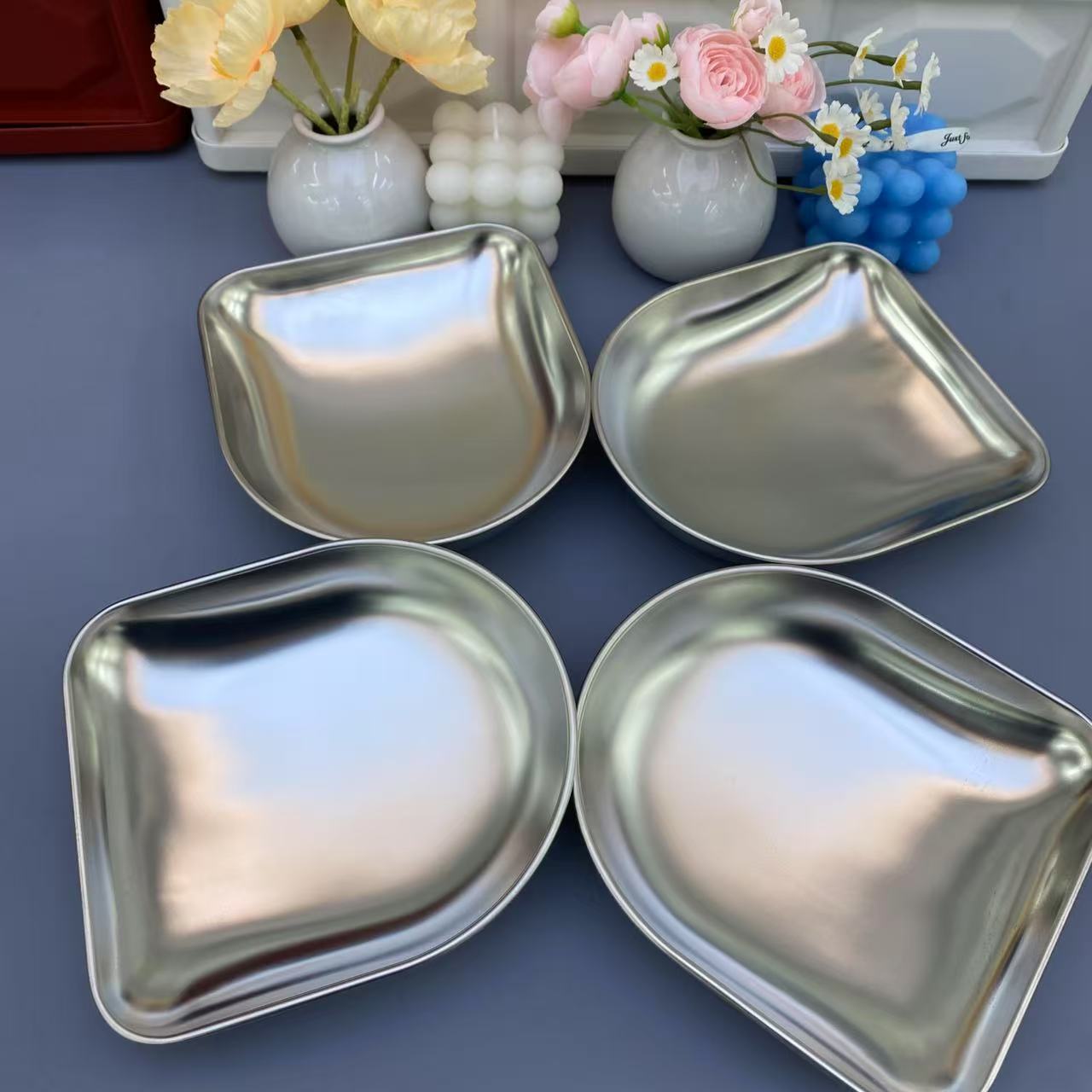 （微波炉专用）簸箕盘4个家用厨房必备轻奢现代高颜值【汤家限定】