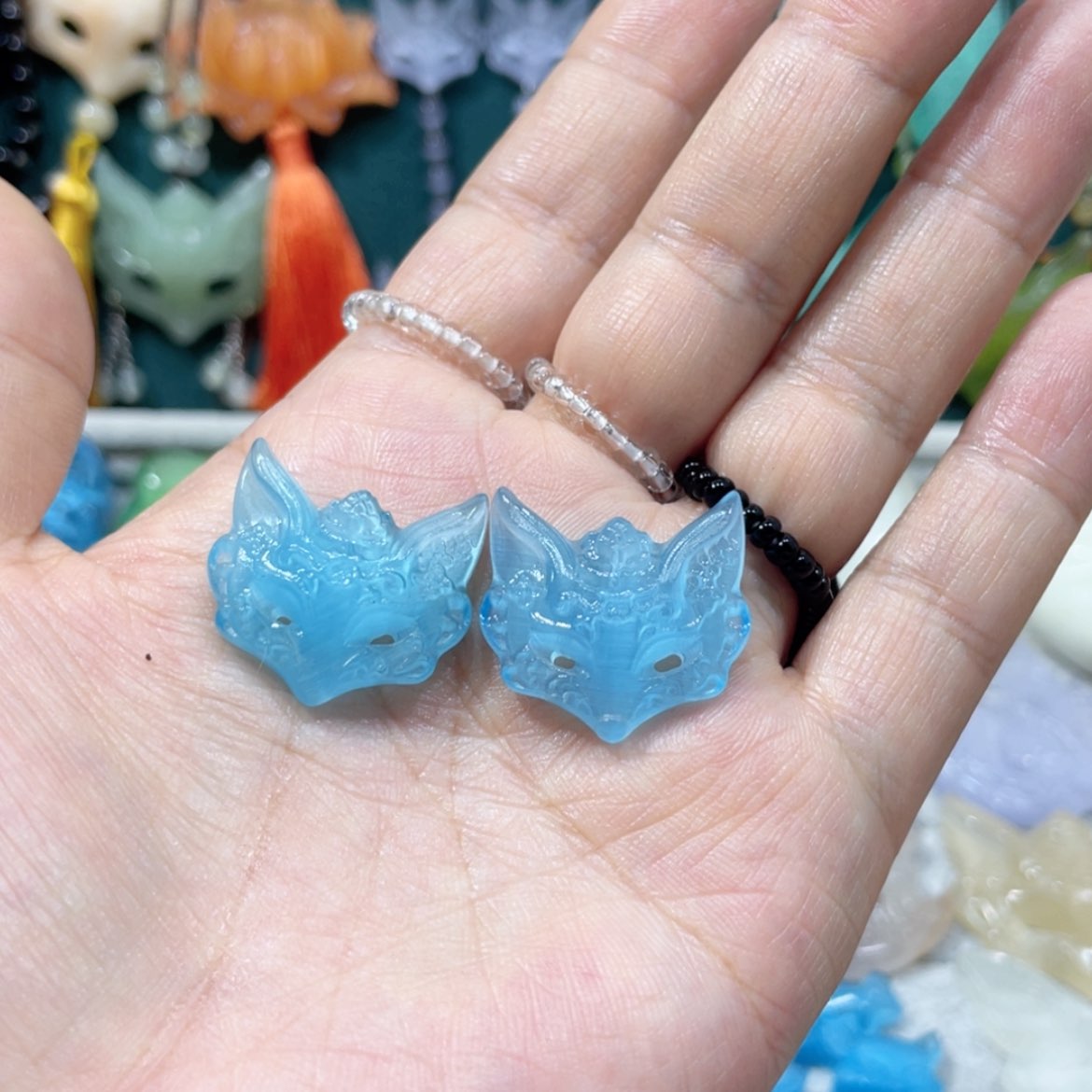 【闪购商品】未镶嵌岫玉颈饰梁*宝17耳坠