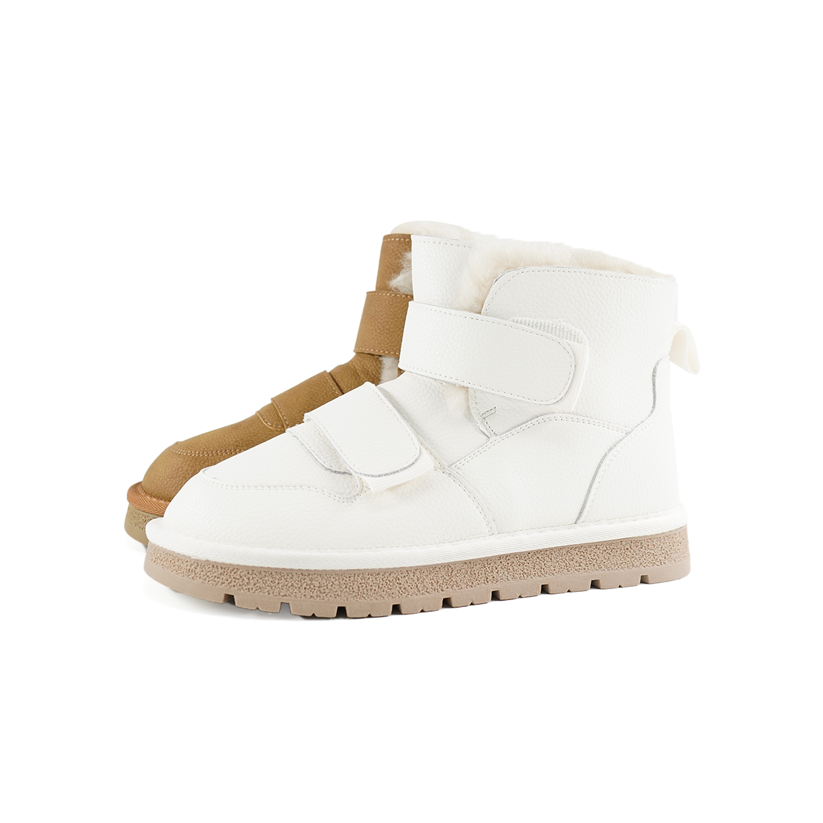 杜米亚新款秋冬季魔术贴保暖时尚雪地靴D7062022