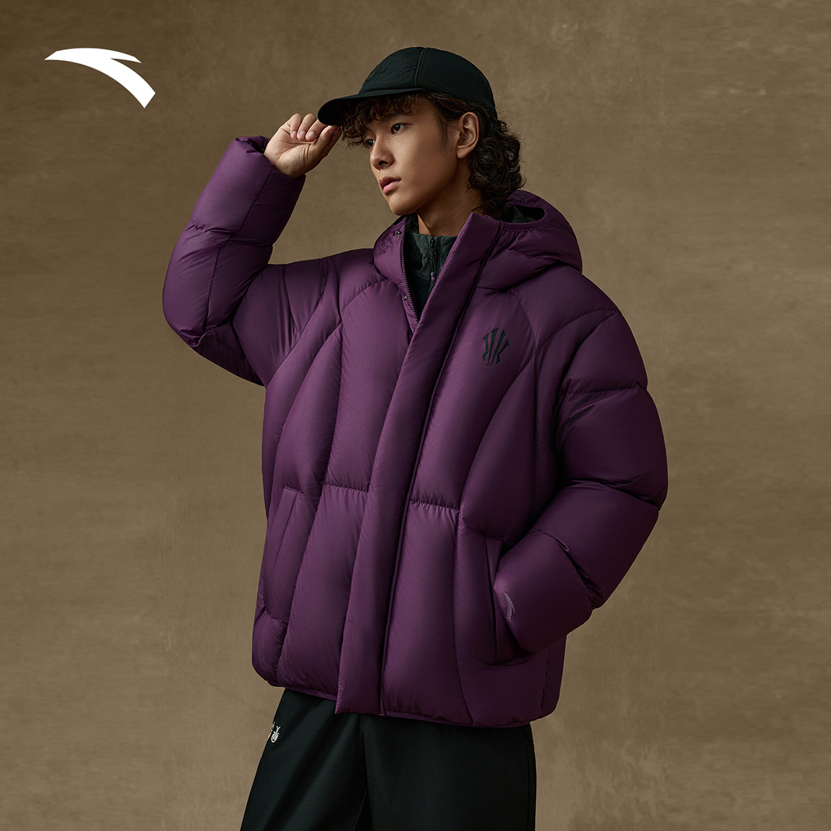 【冬日穿搭】安踏欧文羽绒服潮流保暖面包羽绒棉服男女连帽棉袄外套