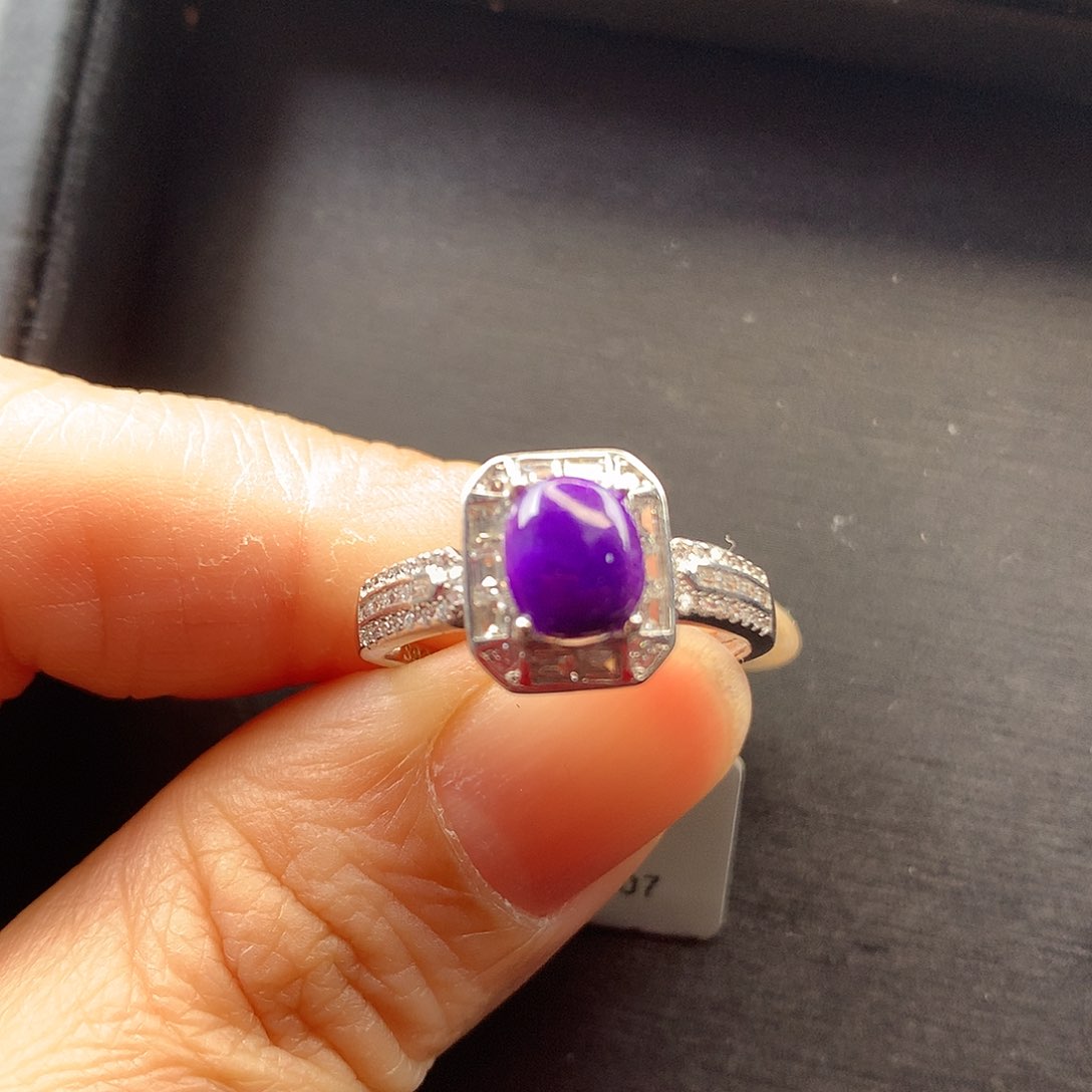 苏纪石（舒俱来）戒指银S925镶嵌