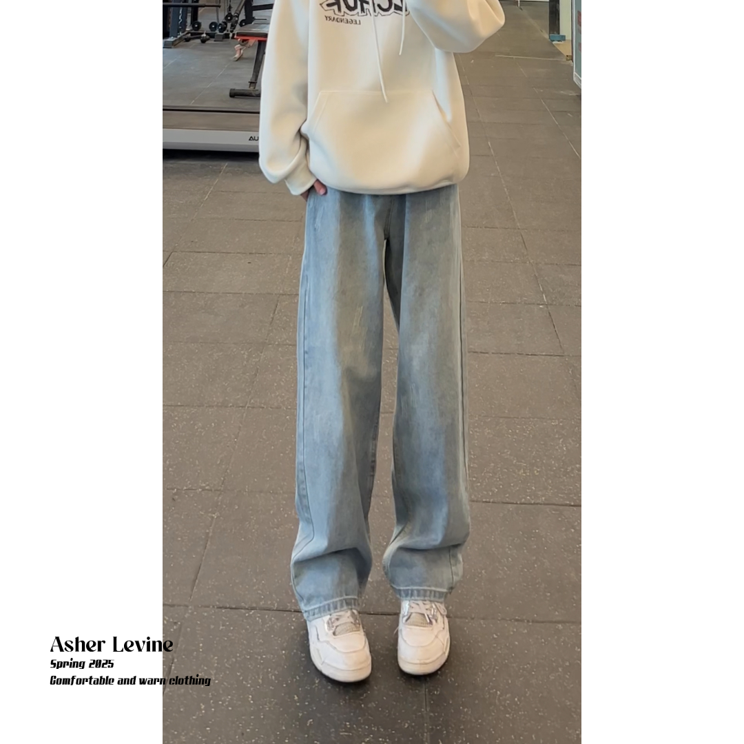 DY452秋季新款cleanfit直筒男生裤子宽松男士阔腿裤男