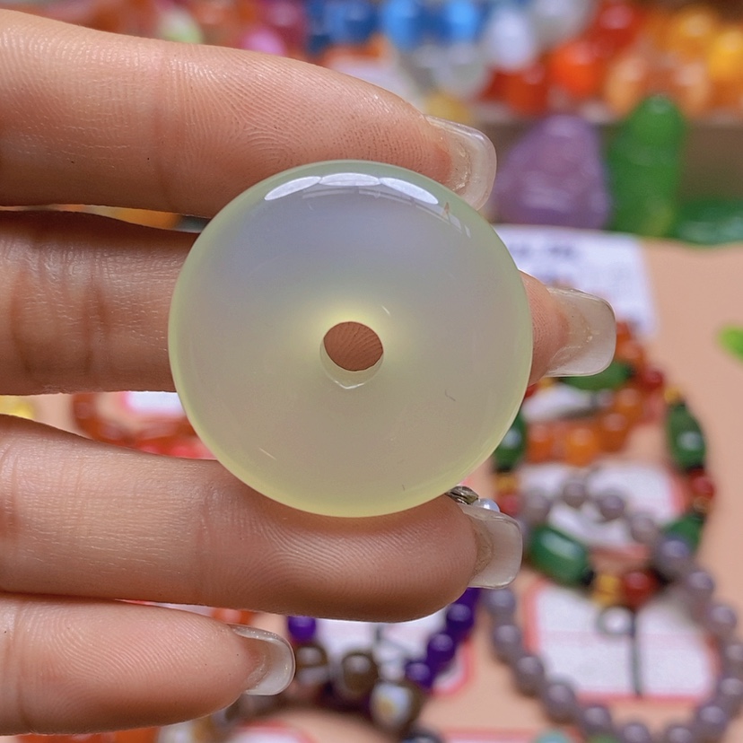 【闪购商品】玛瑙/玉髓玉牌未镶嵌爱*贝