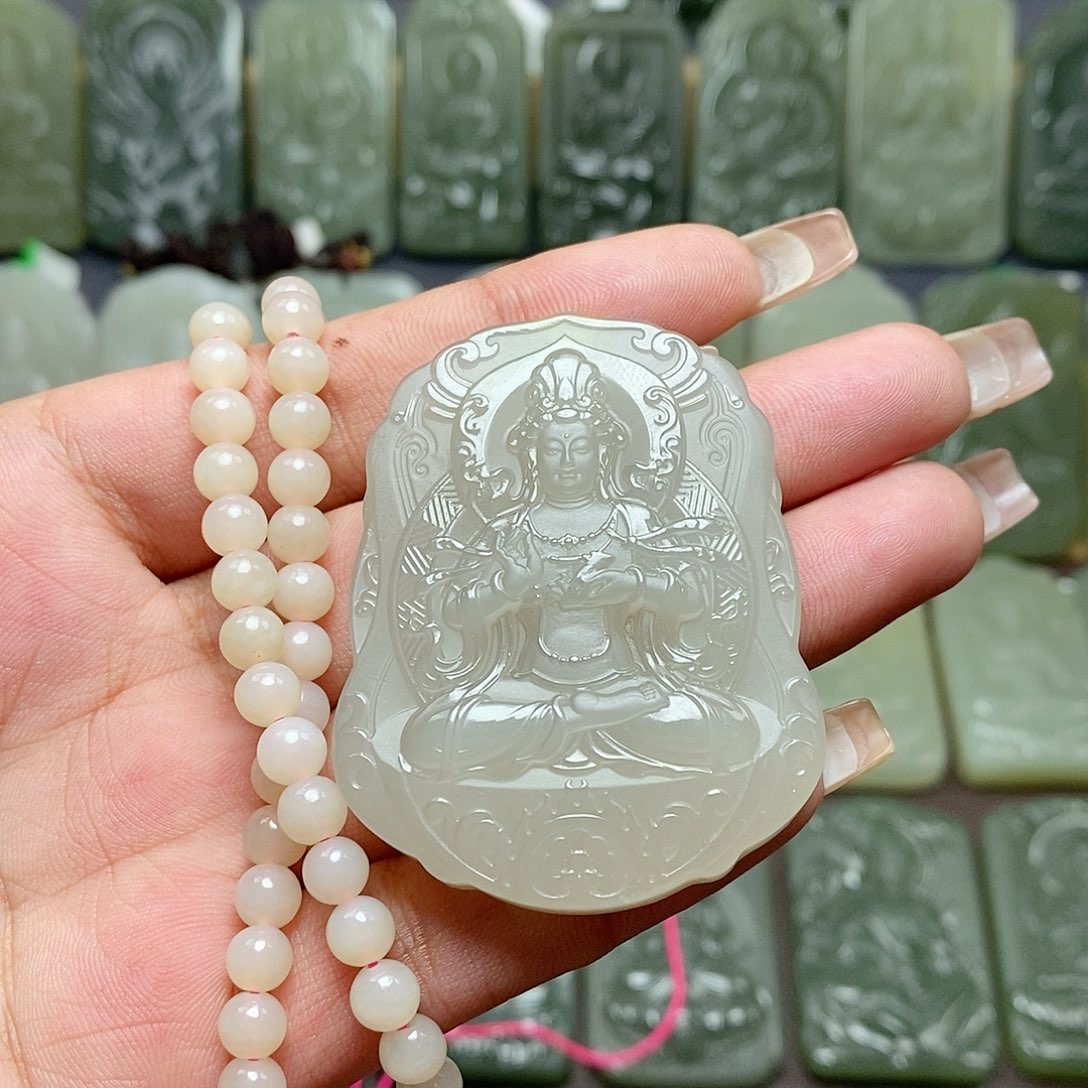 【闪购商品】和田玉颈饰未镶嵌龙*纹