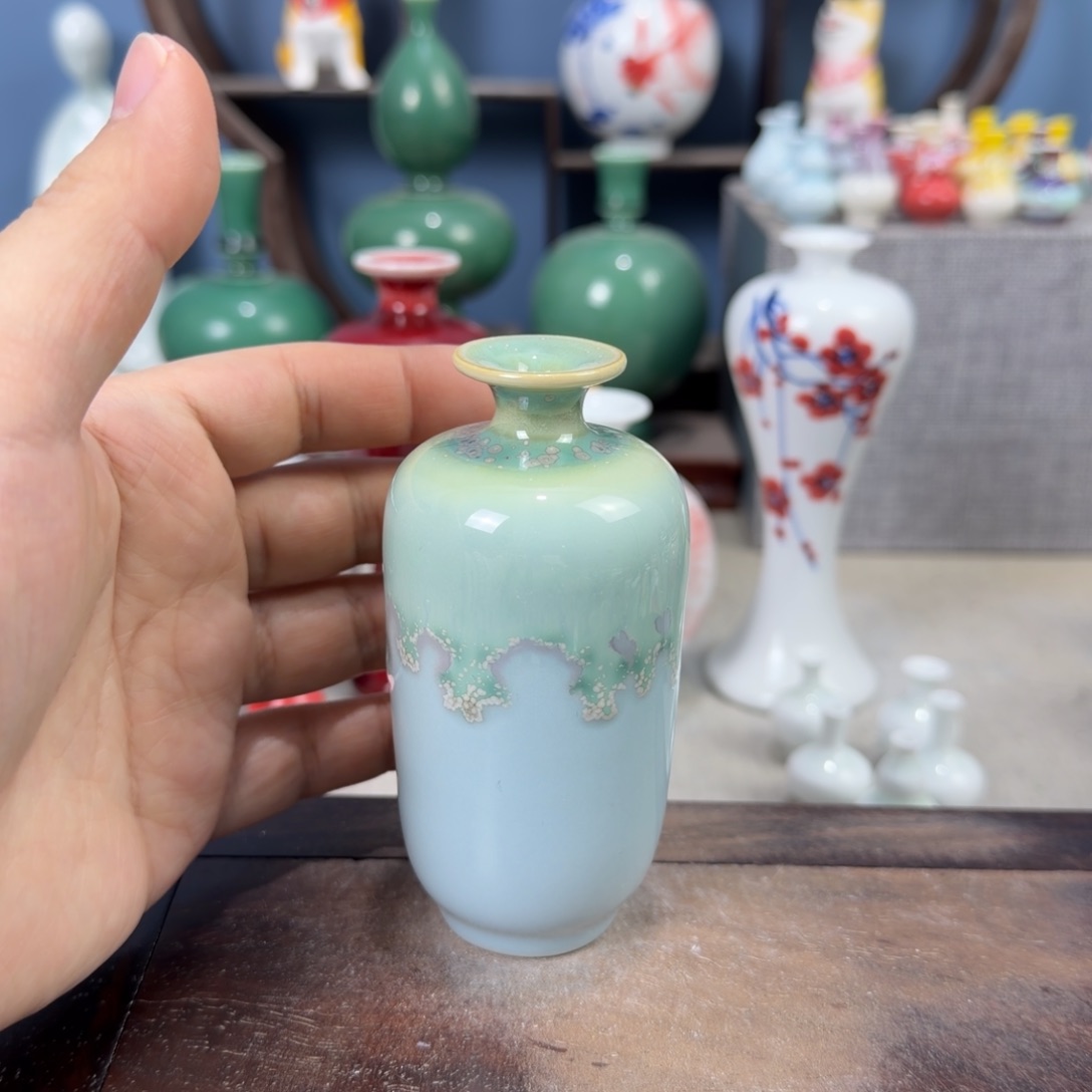 陶瓷手工小花器摆件