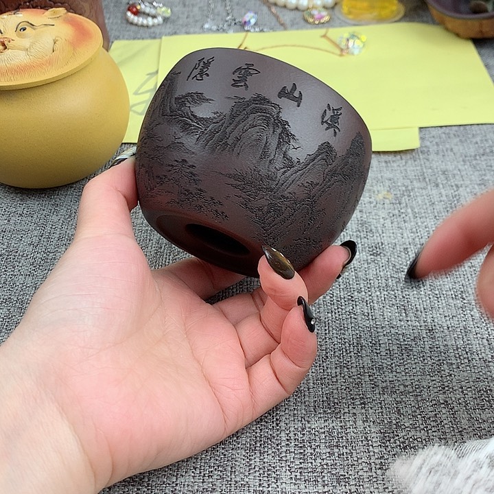 紫砂茶杯高端主人杯