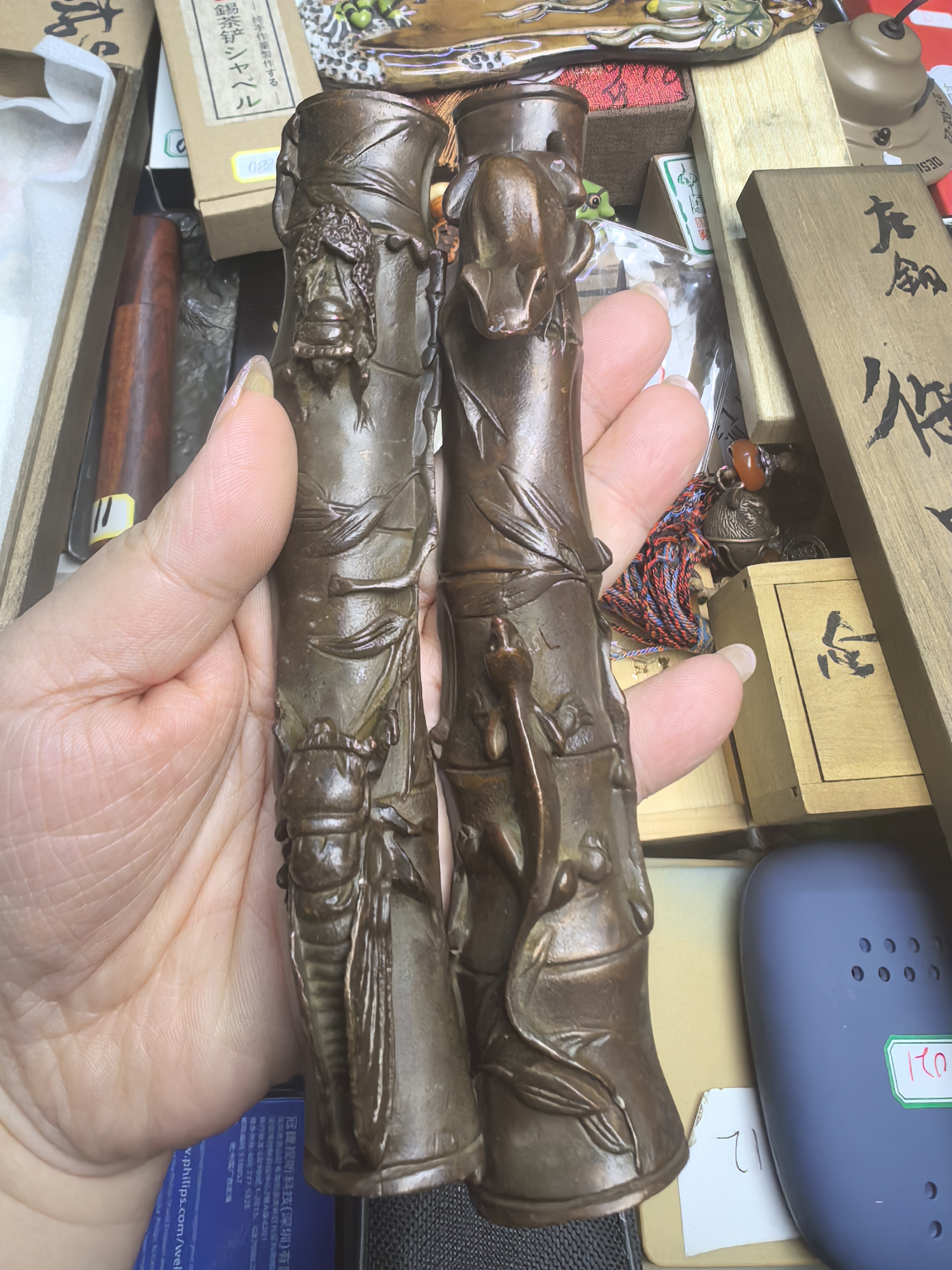 手工铜摆件铜镇尺216