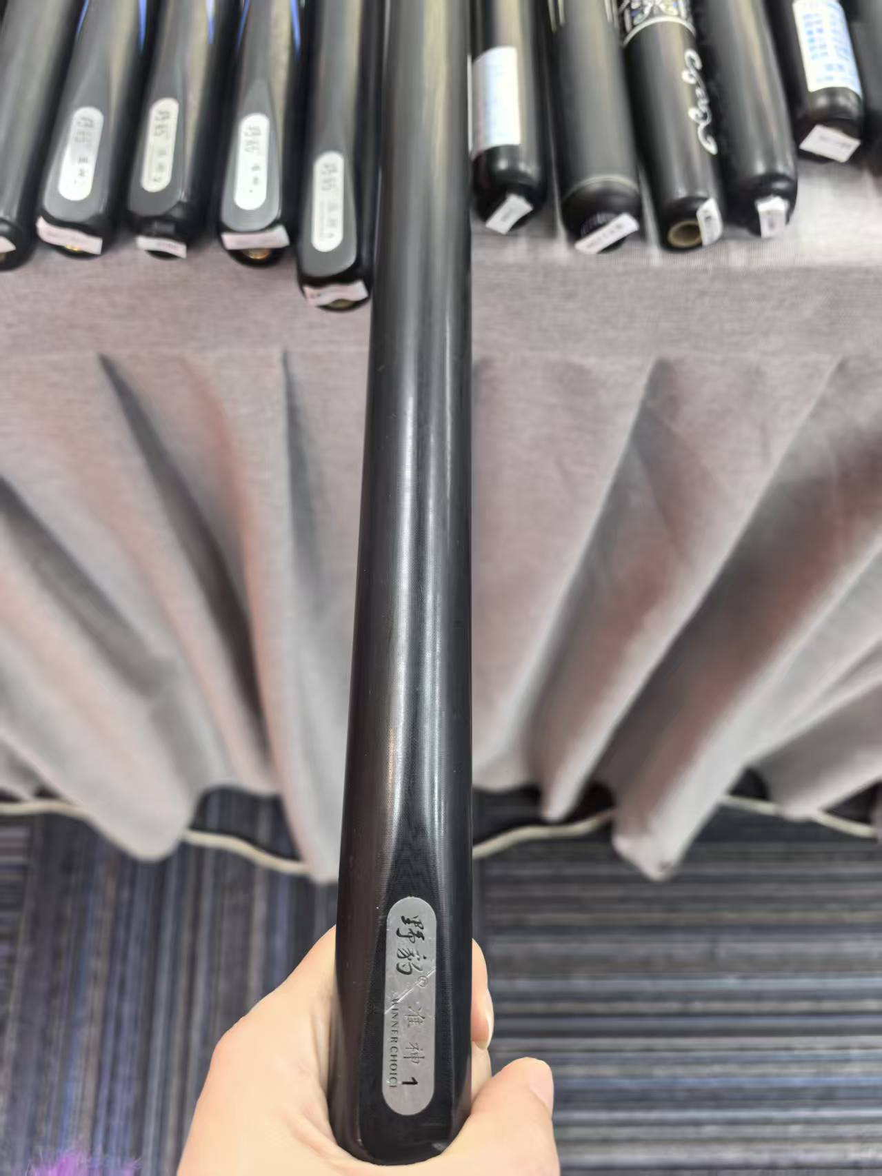 野豹准神1中式黑八小头一体通杆适合打八九球