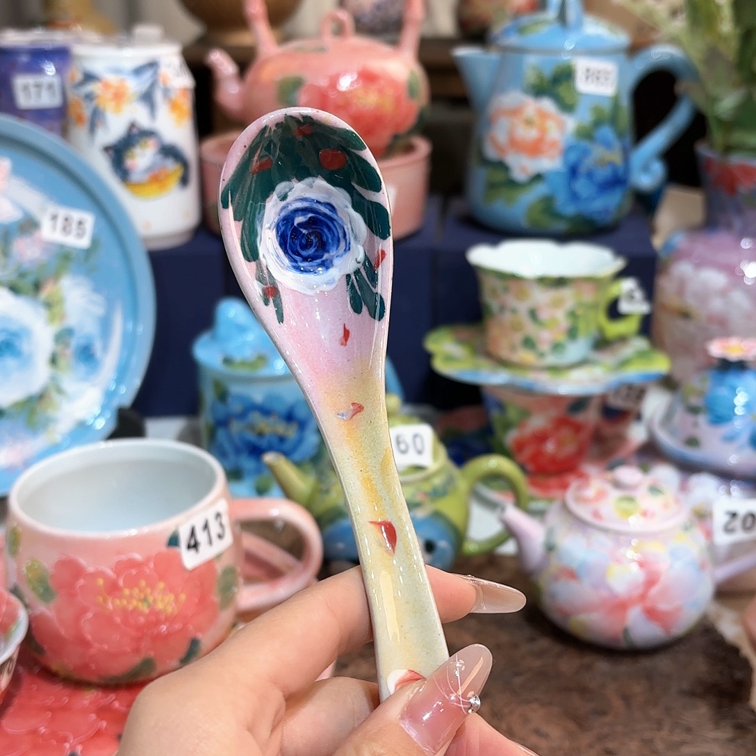 景德镇手绘高温釉下彩陶瓷茶具