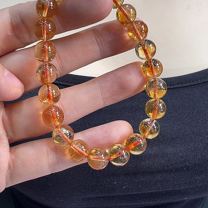 未镶嵌黄晶手链手链