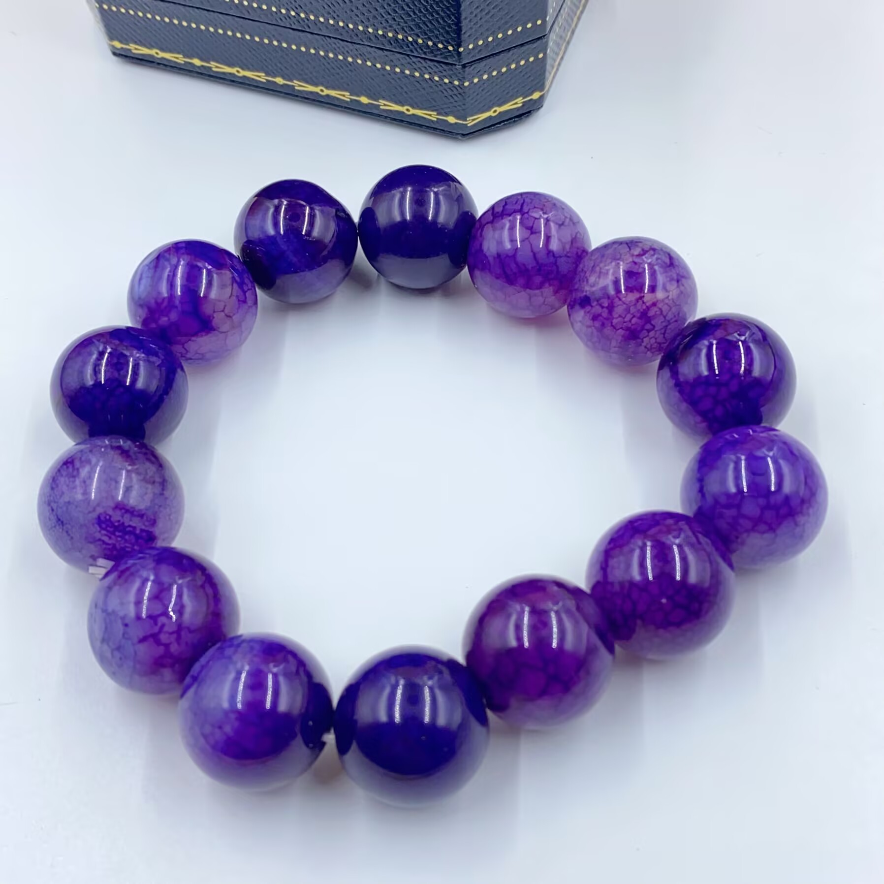 3567  紫色珠珠手串多样性发货