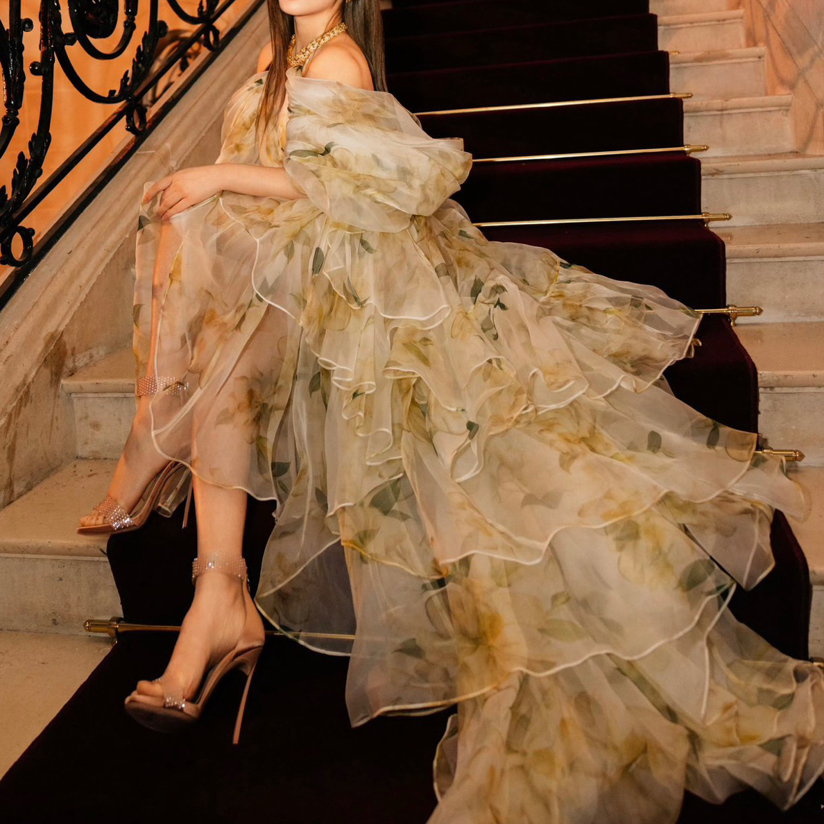 539~999仙女款连衣裙孤品～浮力～链接 碎花