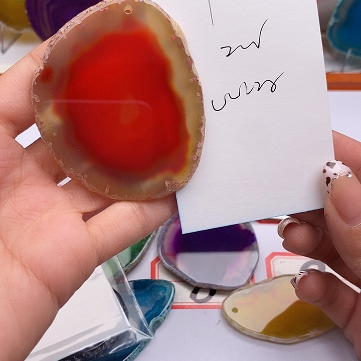 平***生玛瑙/玉髓合金颈饰