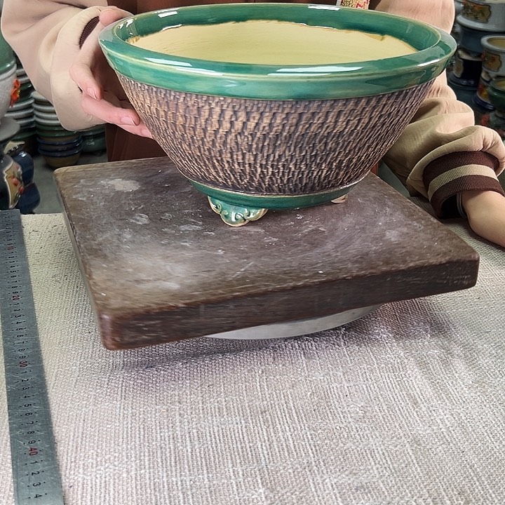 泳坤堂石湾花盆陶瓷
