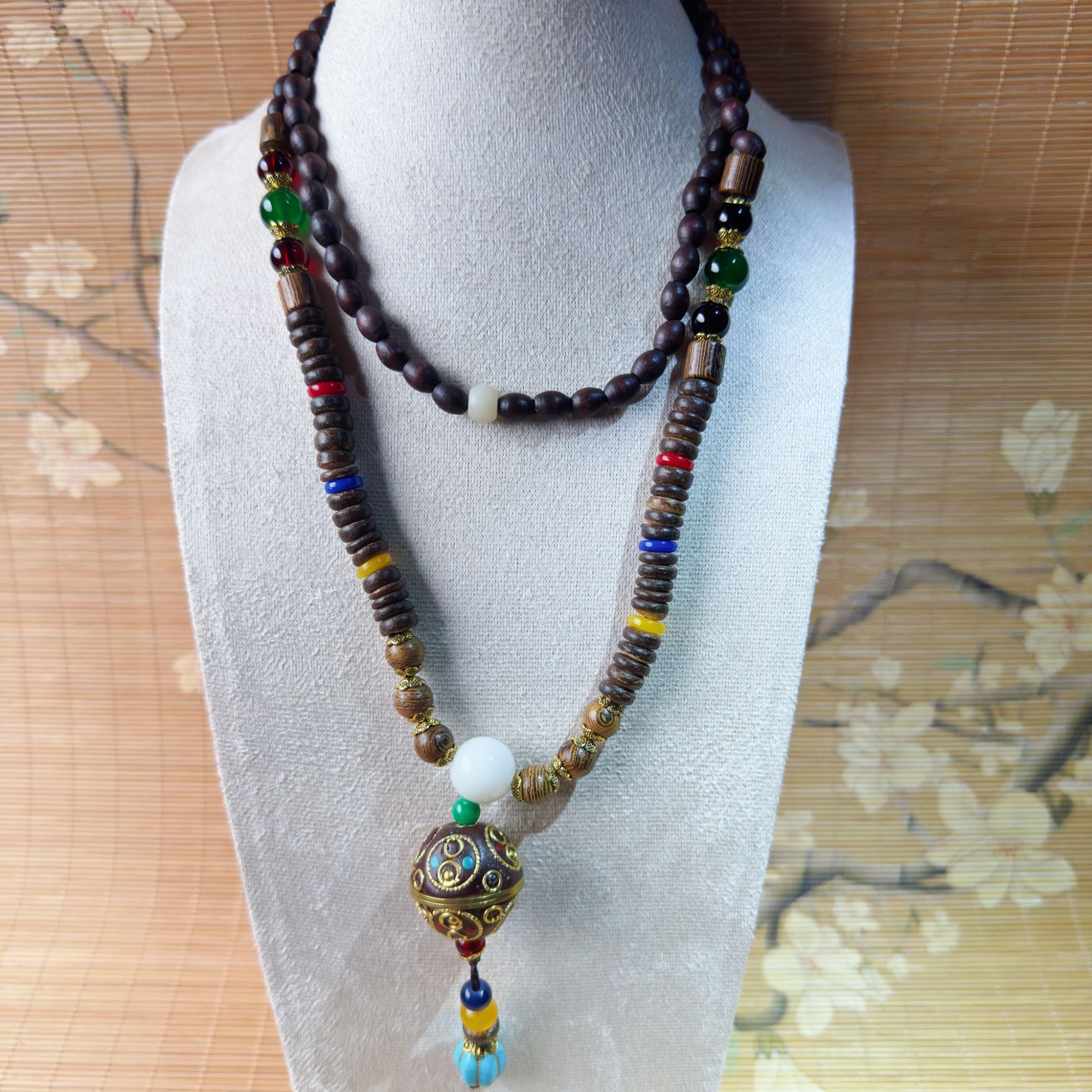 DA 1218 大铜球木珠链（无礼盒）