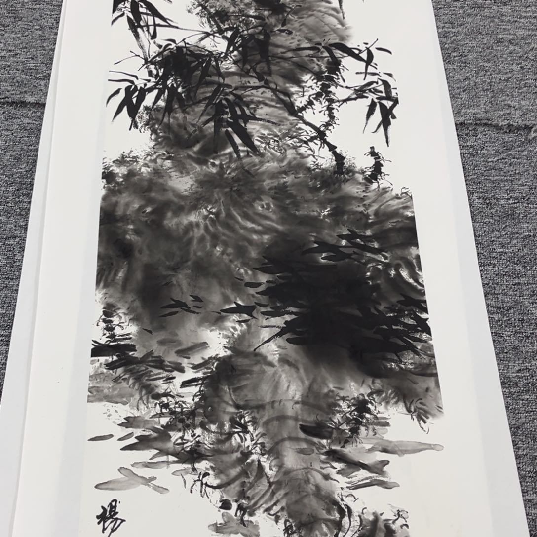 国画杨秀锋老师92.34绘画有托底