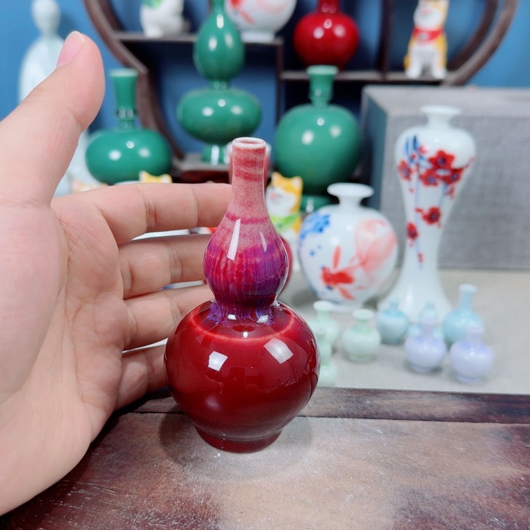 陶瓷手工小花器摆件