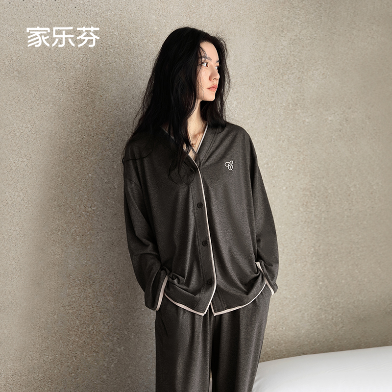 家乐芬睡衣女款爆款2025新款可外出睡衣长袖长裤睡衣秋款女款爆款