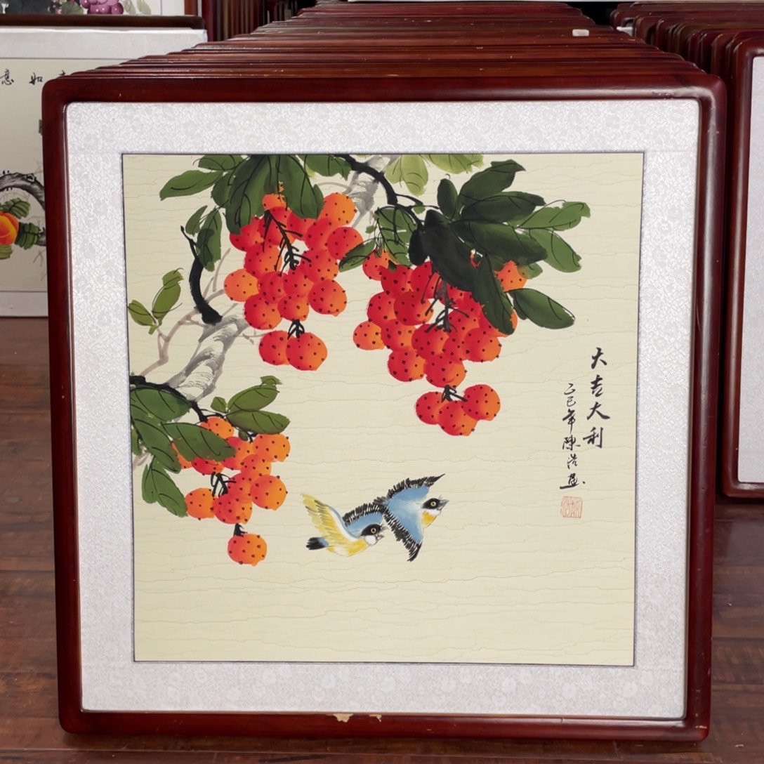 国画带框尺寸63*63厘米