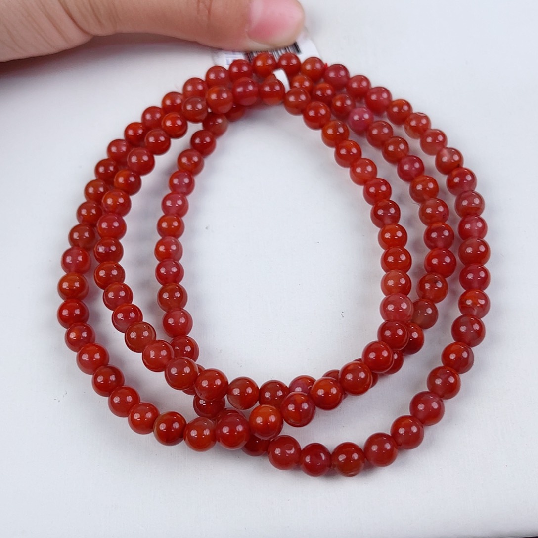 南红玛瑙瓦西多圈6mm未镶嵌