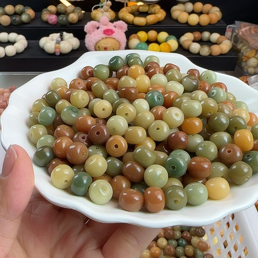 菩提根/象牙果手串微瑕卡10唐三彩桶100卡牌➕100备珠